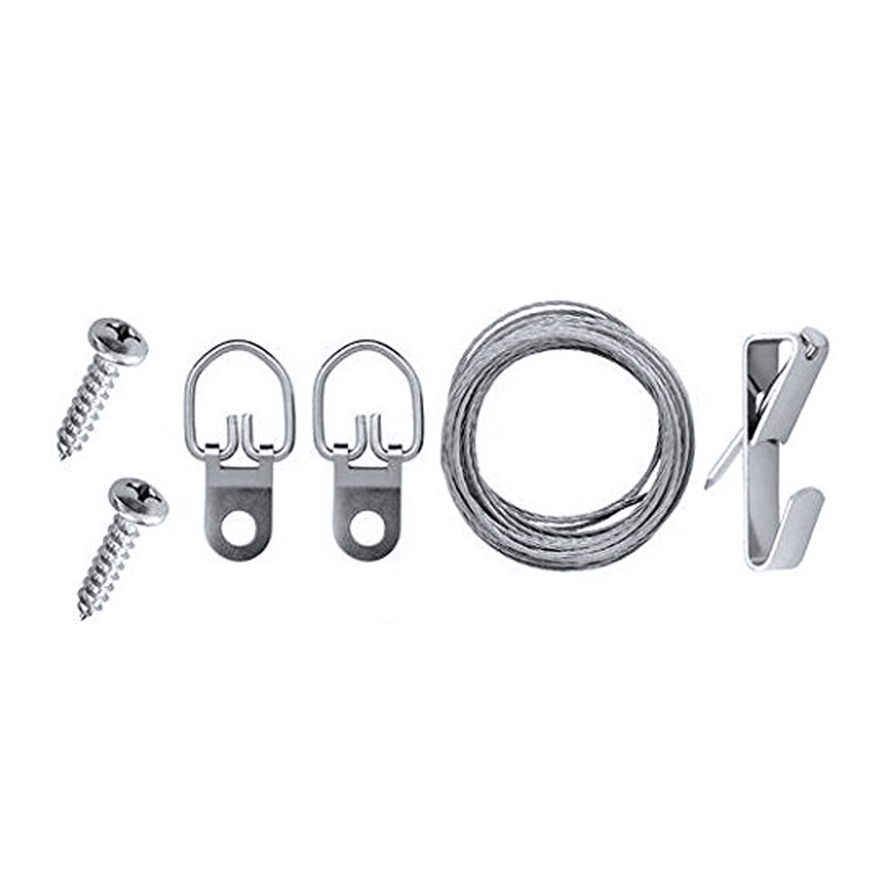 Framer Supply All-in-One Frame Hanging Kit includes Hangers, Wire, Hook & Screws, 10 Pack